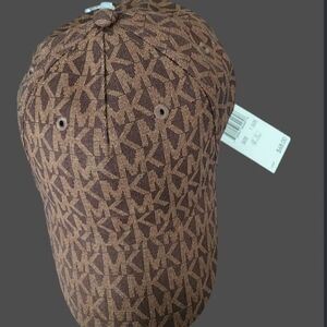Michael Kors Brown Monogram Cap